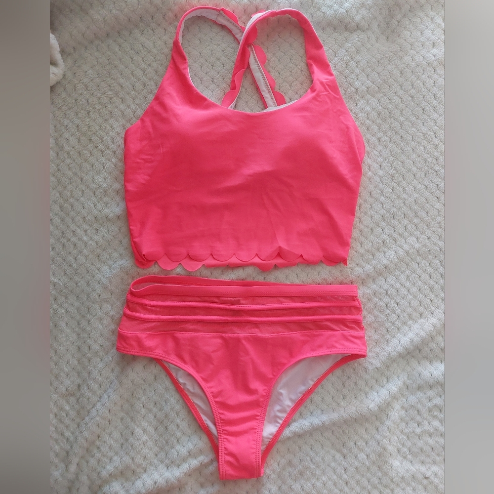 Pink swimsuit